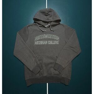 Northwestern Michigan College Traverse City MI Hoodie Sweatshirt Mens Large Gray
